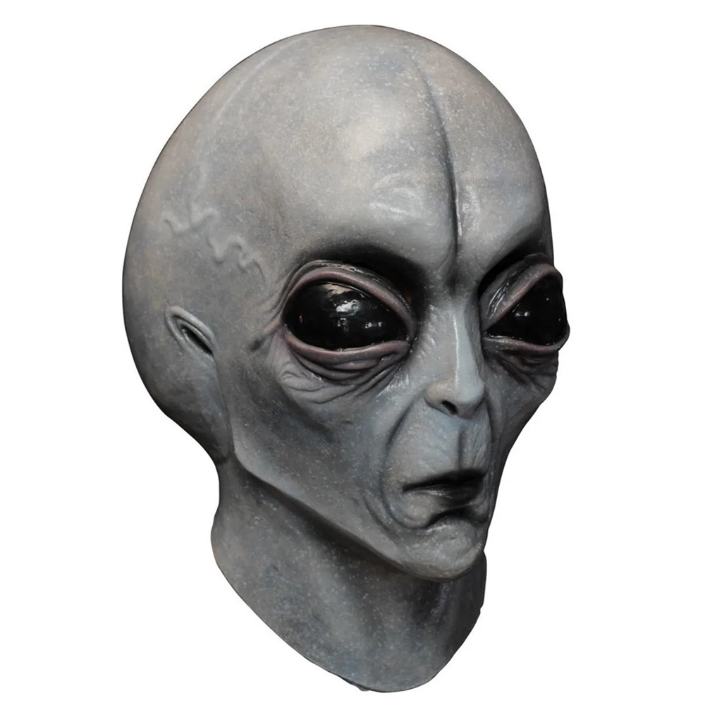 Alien Mask Latex Martian Headgear Halloween Prop - Picture 7 of 7