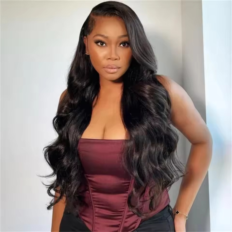 4x6 Lace Closure Wig Human Hair Natural Color Body Wave — foto 5