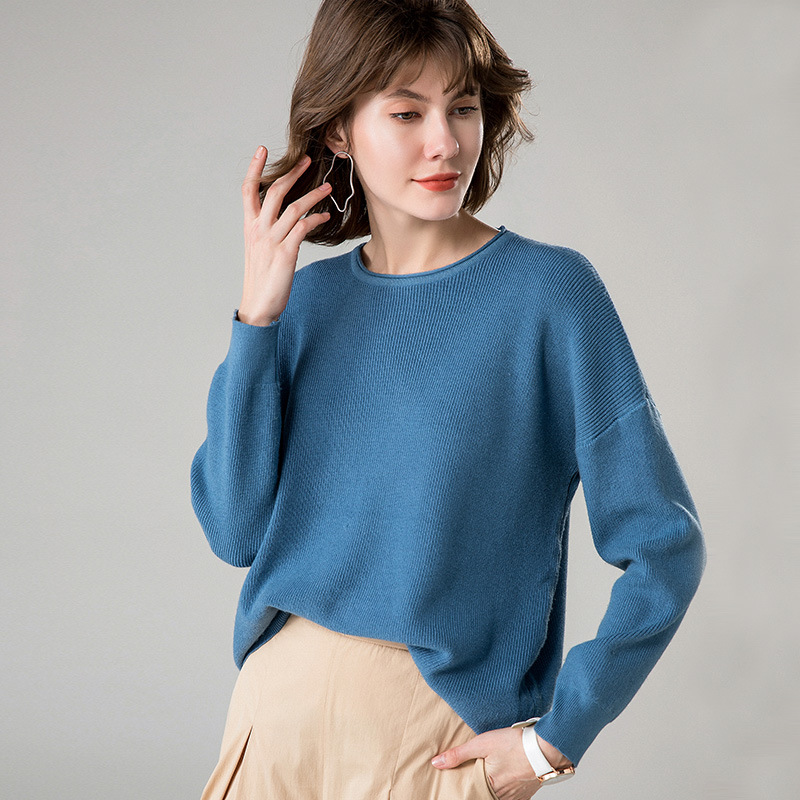 Title 3, Fashion Lazy Cashmere Knit Bottom Thin Sweater