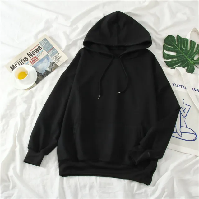 Thin Hooded Sweater Women Winter Plus Velvet Thick Coat On Clothes U Xl - Shop at LoveMi