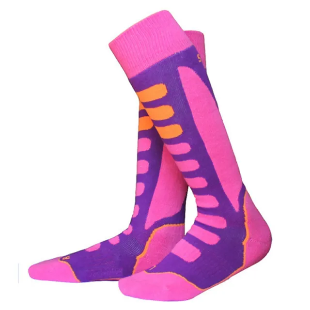 Outdoor High Tube Sports Ski Skating Socks Srd802 Pink - Shop at LoveMi