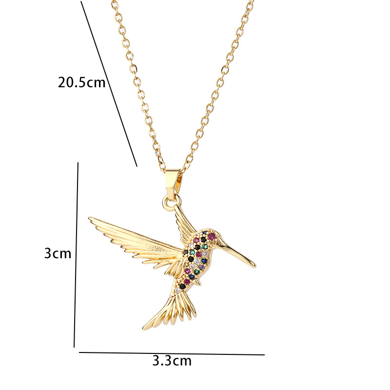 Title 1, Collier personnalisé oiseau pendentif Micro inc...