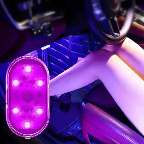 Touch-sensitive Usb Charging Atmosphere Lamp in Car
