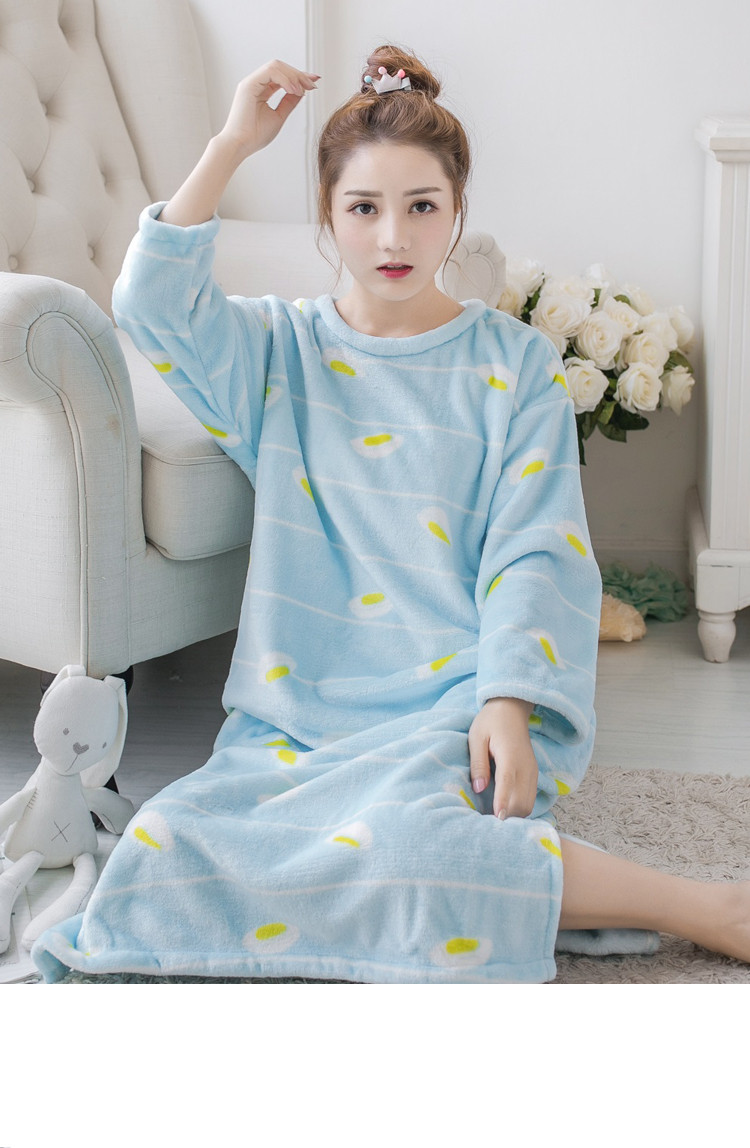 Title 7, Long Sleeves Long Loose Padded Pajamas