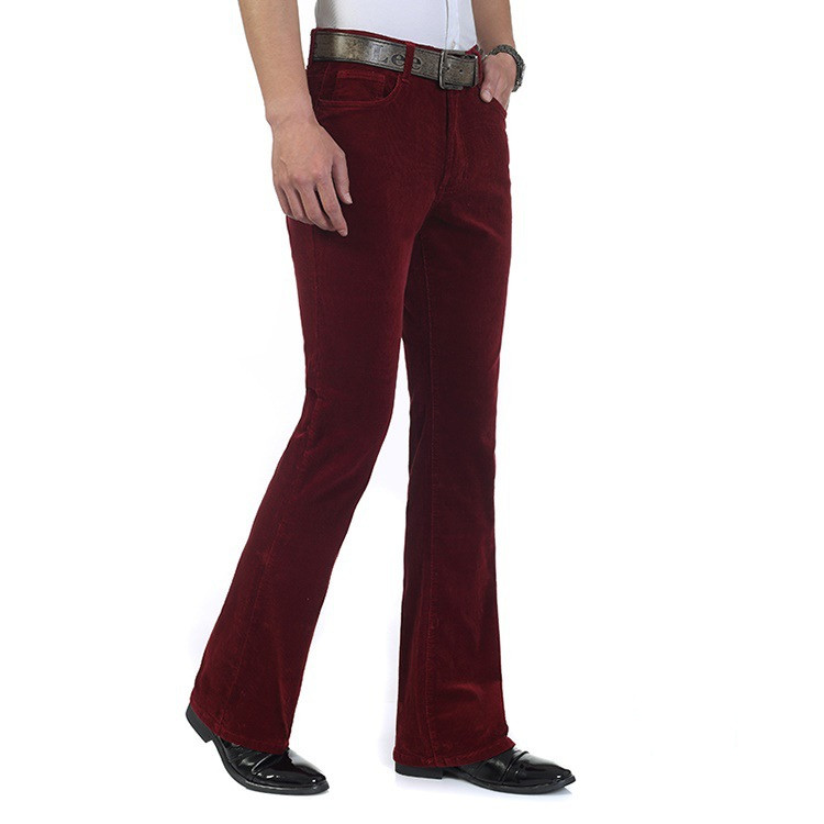 Men's Corduroy Men's Trousers Business Casual Flared Pants