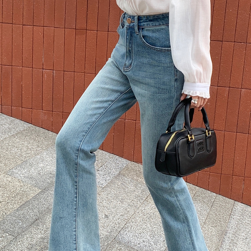 Women's Blue Jeans Autumn Slimming Mop