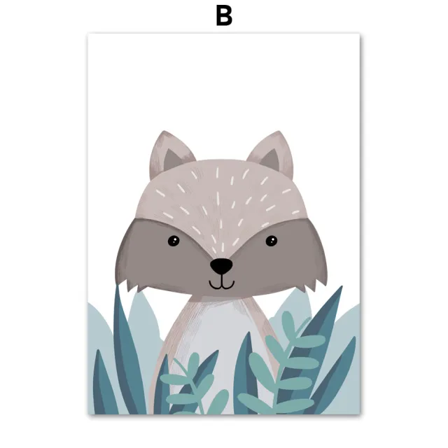 Wild Jungle Animal Art Poster Canvas Painting - Shop at LoveMi