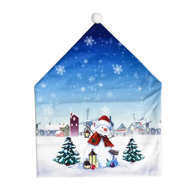 Christmas Decorations Cartoon Chair Covers Blue - Shop at LoveMi