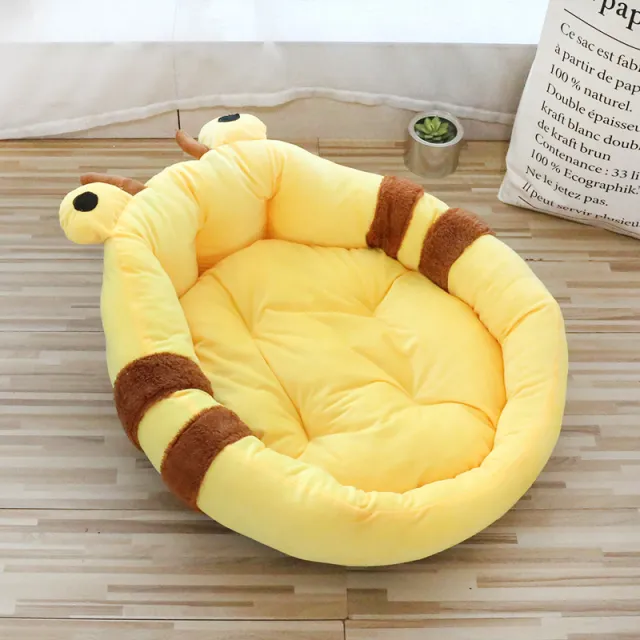 Pet Bed Pad Thickened Cartoon High Backrest Yellow - Shop at LoveMi