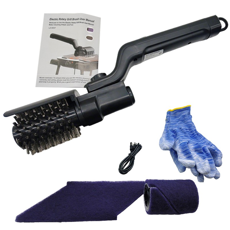 Electric Grill Cleaning Brush Rotary BBQ Cleaner Tool 3-Speed 2600mAh Cordless — image 9