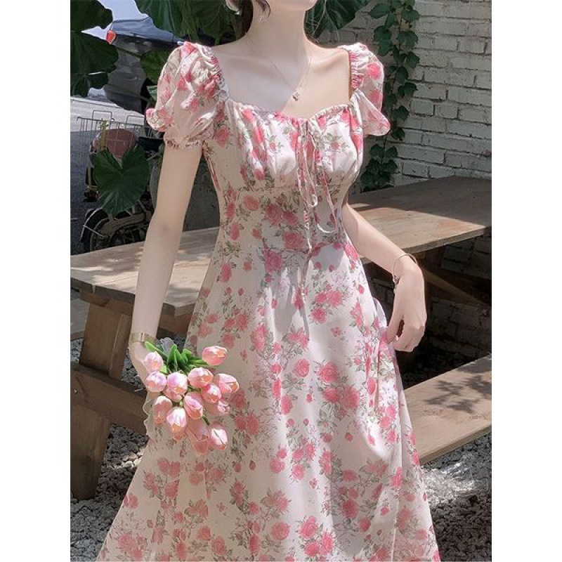 Floral Pleated Midi Dress, picture 3 of 9