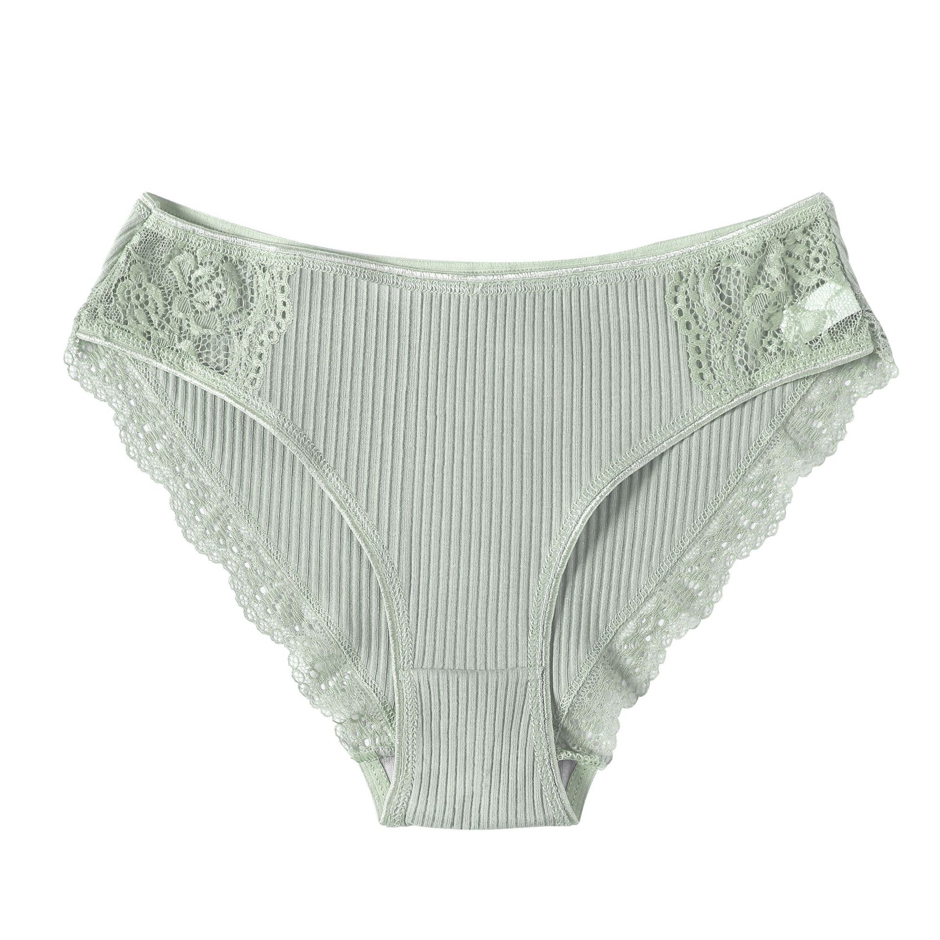 Title 4, Striped cotton lace panties for women, offering...