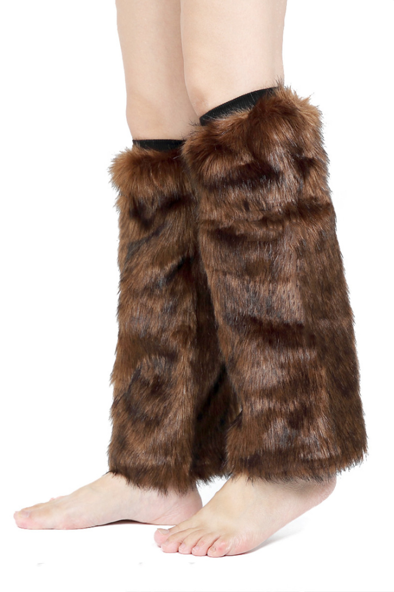 Title 3, Faux Fur Foot Cover Plush Shoe Cover Leg Cover ...