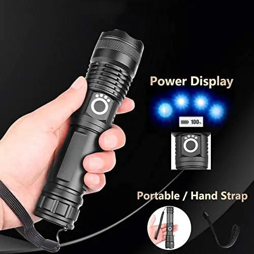 Strong Light LED Telescopic Zoom USB Charging