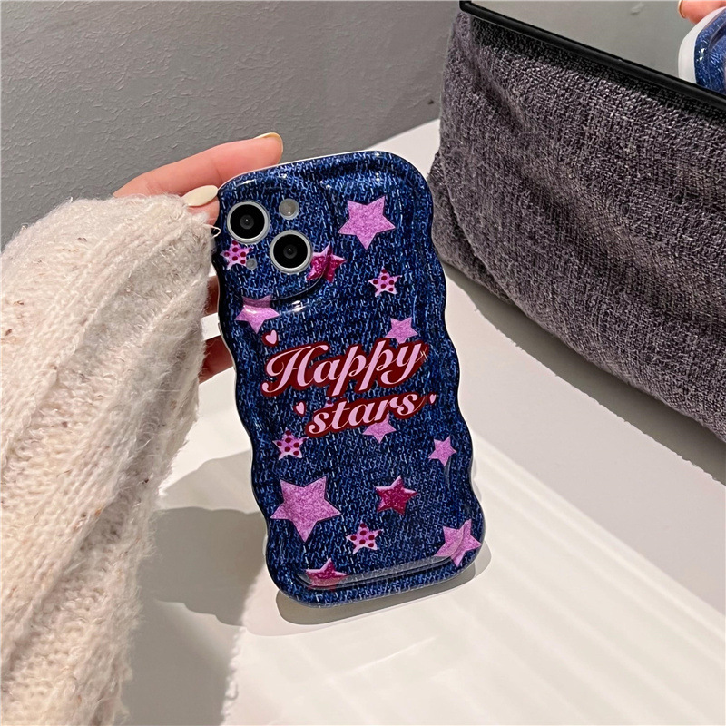 Hanfeng Star Denim Fall-proof Mobile Phone Case - Image 4