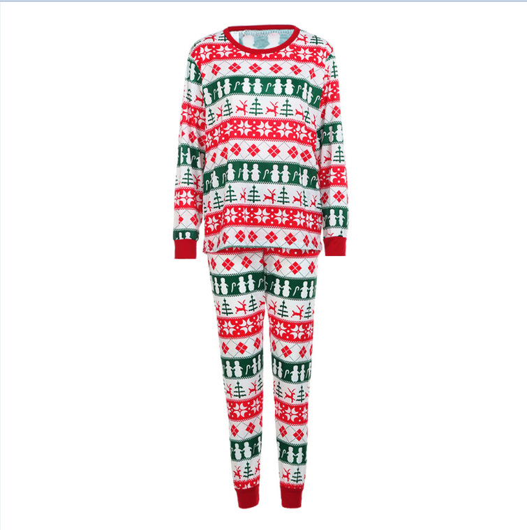 Christmas Long sleeved Print Home Parent child Outfit Photo Color - Shop at LoveMi