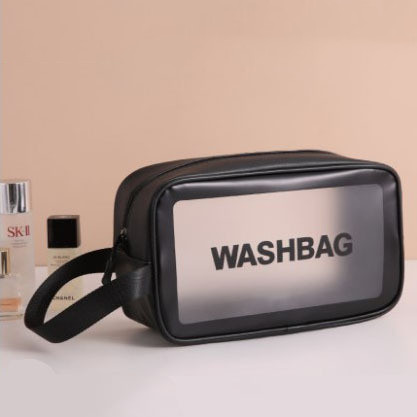 حقيبة مكياج كبيرة بسعة واسعة مقاومة للماء وشفافة للنساء