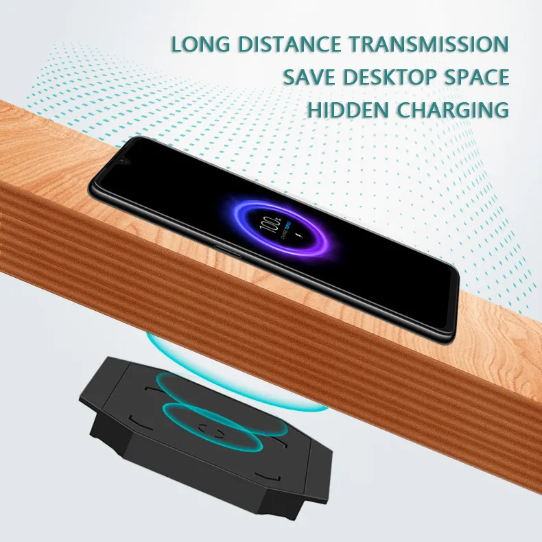 Long-distance Desktop Hidden Wireless Charging and Fast