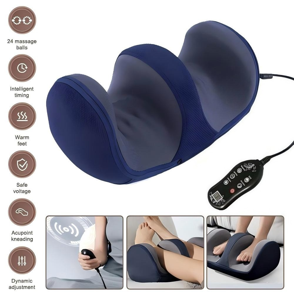 Foot Leg Massager With Kneading Vibration Pain Relief Blood Circulation Booster — image 3