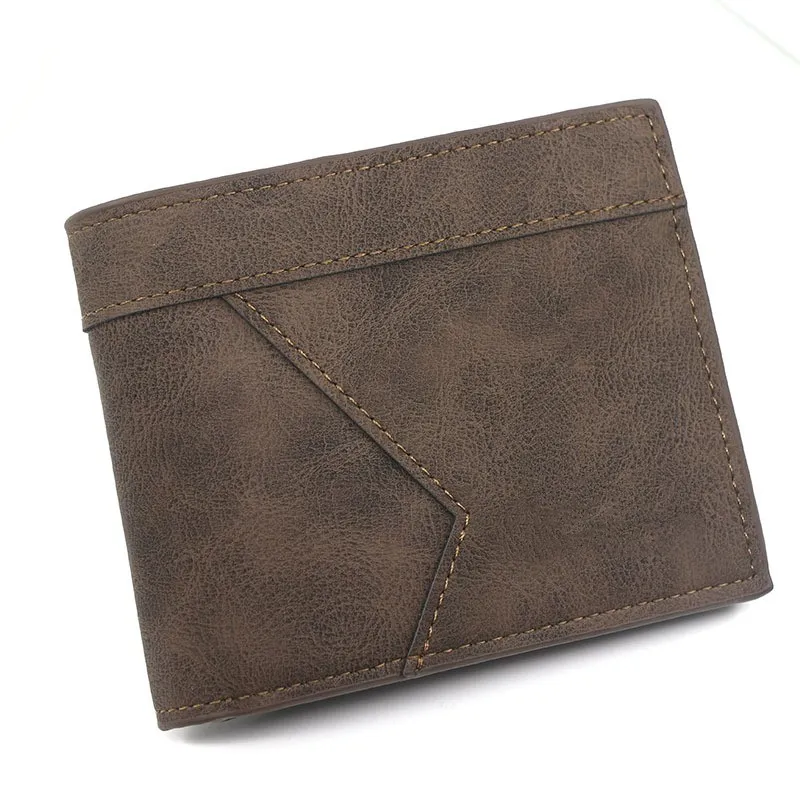 Men's Short Matte Leather Large Capacity Wallet – image 3