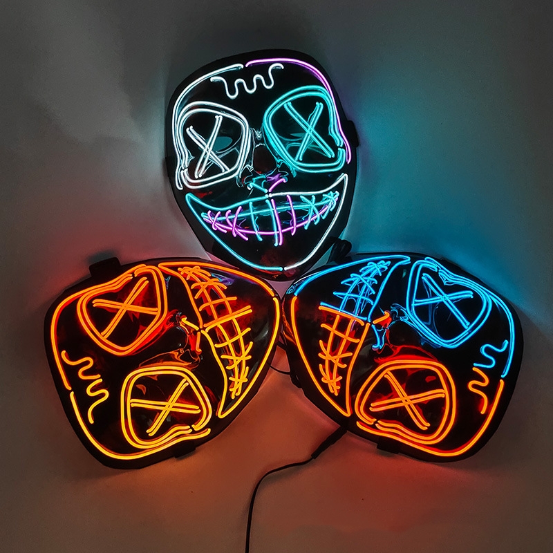 Halloween EL Horror Full Face Glow Mask — foto 19