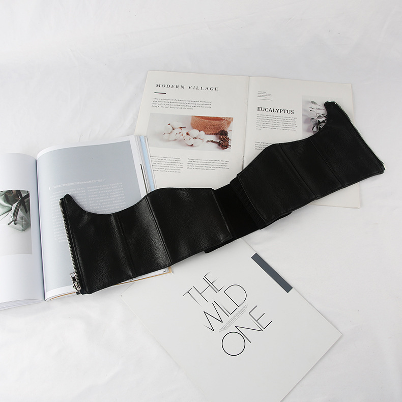 Fashion Simple Black Suspender With Suit Belt