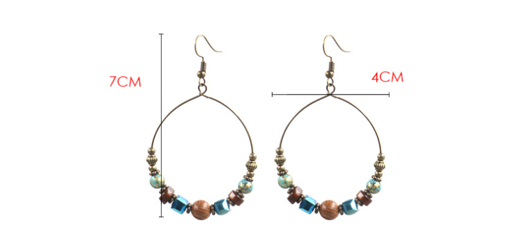 Title 1, Ethnic Style Metal Earrings For Women