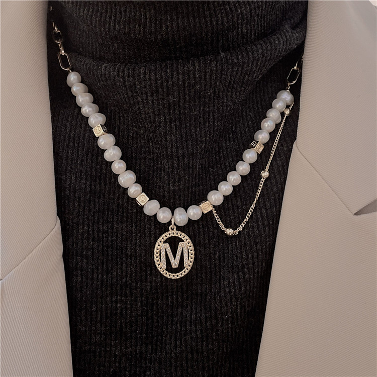 Senior Sense Of Baroque Freshwater Pearl Sweater Chain Women