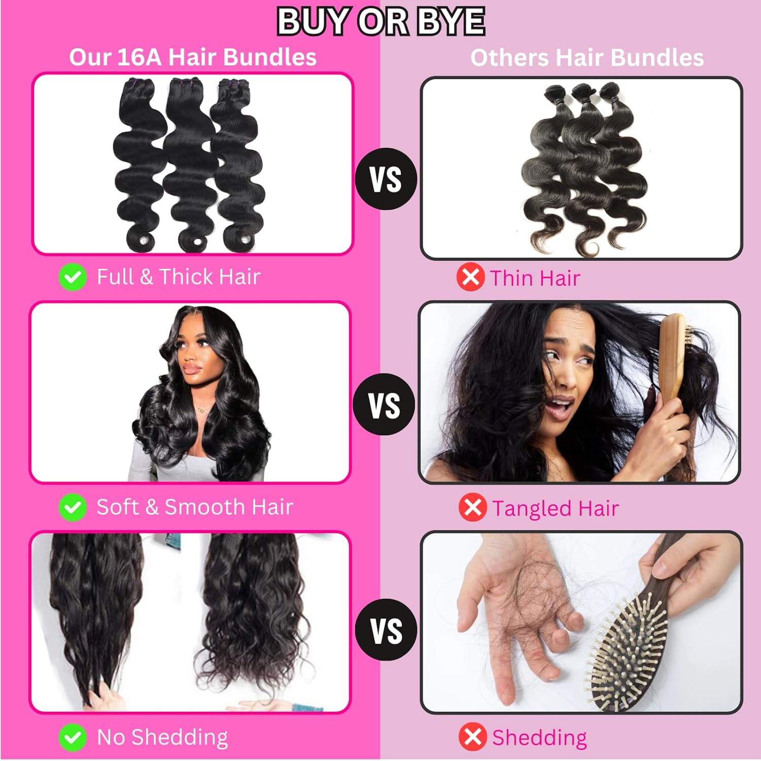 Human Hair Bundle Extensions Body Wave Natural Color — foto 5