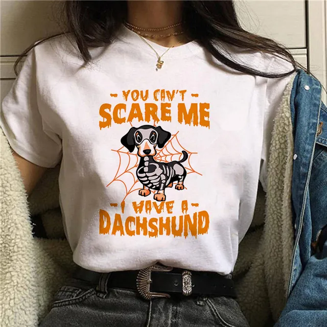 Personal Stalker Dachshund Print Women's Summer T shirt Color32989 - Shop at LoveMi