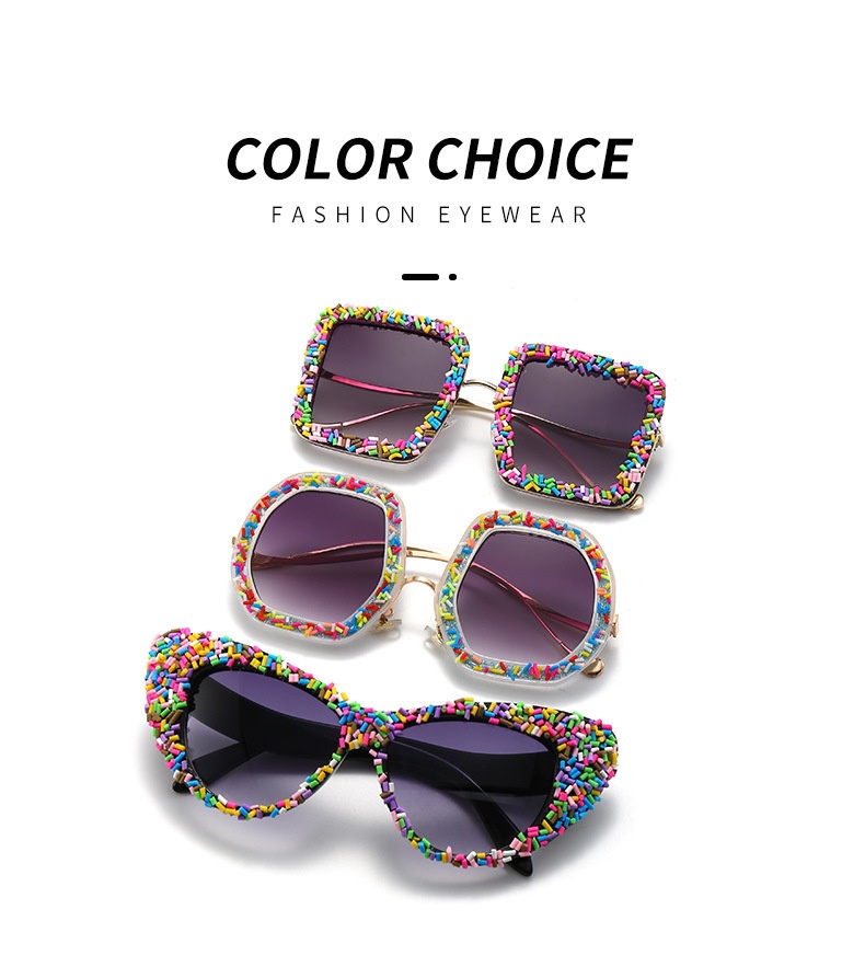 Title 1, Cat Eye Cake Sunglasses Street Snap Fashion UV ...