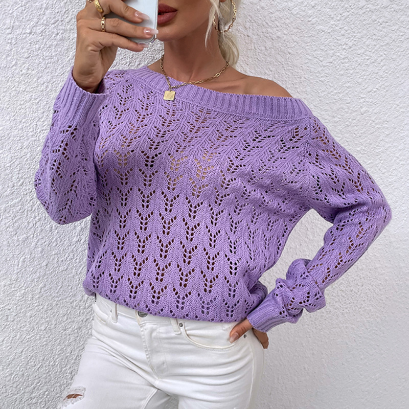 Title 5, Dünner Strand-Overall, hohler Strickpullover, F...