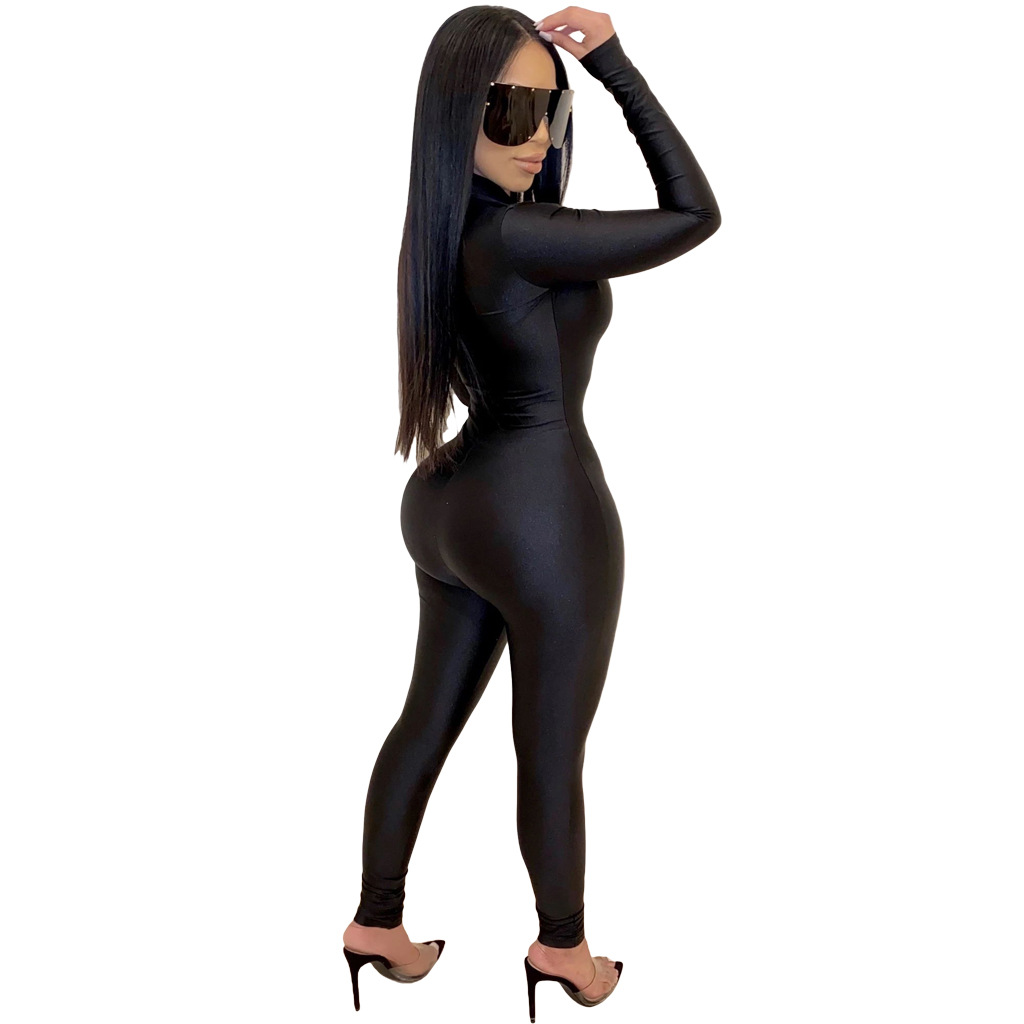 Title 20, Explosive style solid color long-sleeved jumpsuit