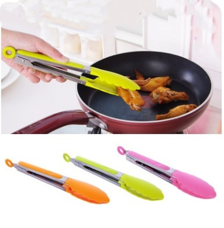 Title 2, Silicone Kitchen Cooking Salad Utensils BBQ Cli...