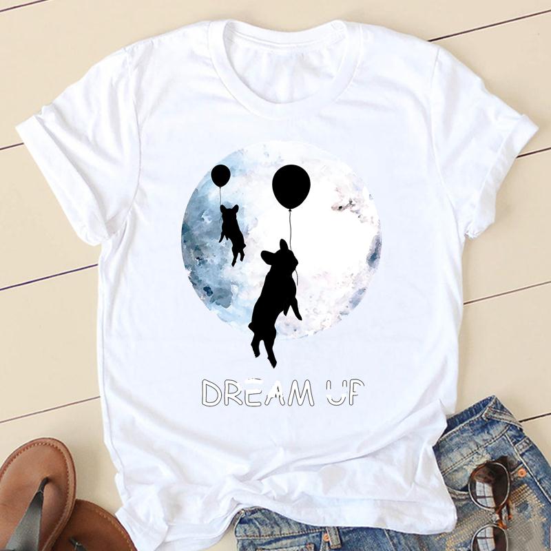 Title 21, Advertising Shirt White Short-sleeved Round Nec...