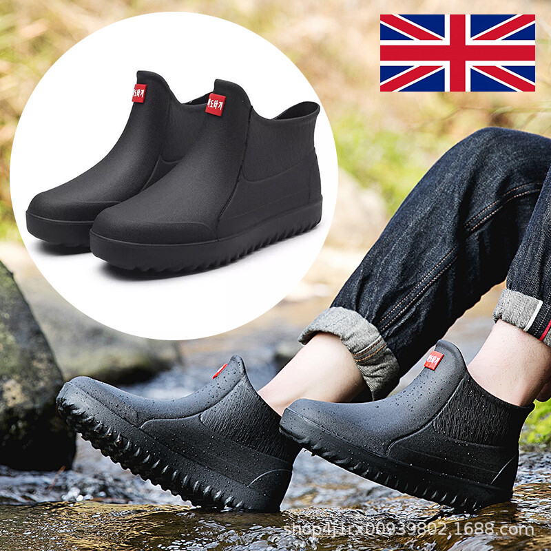 Mens wellington rain boots garden outdoor wellies boots