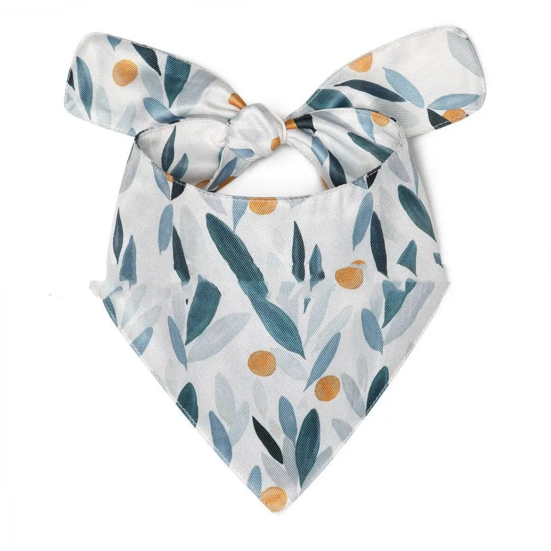 Pet Scarf Summer Pattern Dog Saliva Towel