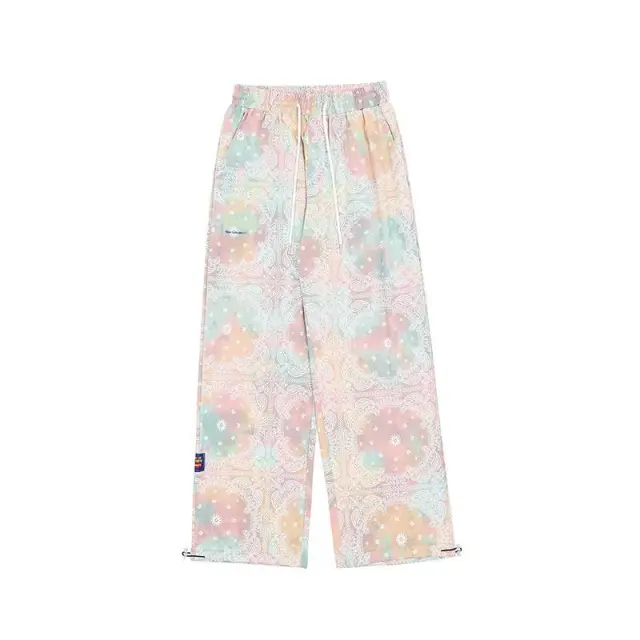 Men's And Women's Waistband Loose Drawstring Hip Hop Pants Photo Color - Shop at LoveMi