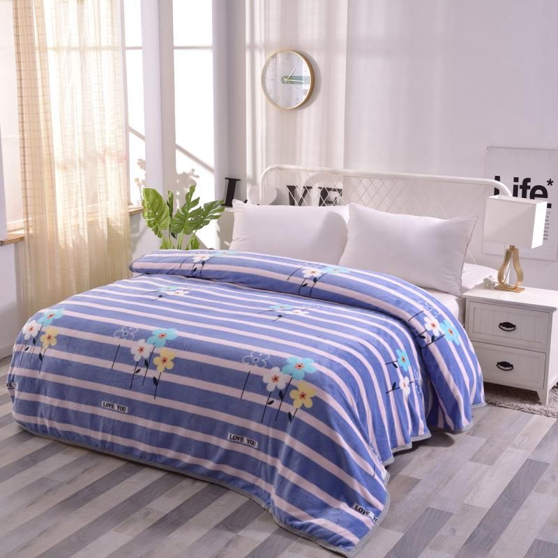 e624c990 6a50 49aa ad75 2a24f9560373 - Printed Warm Coral Fleece Thickened Blanket