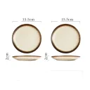 6Inch Shallow Dish Sesame Gol