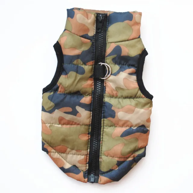 Winter Clothing Pet Clothes Vest Padded Jacket Camouflage - Shop at LoveMi