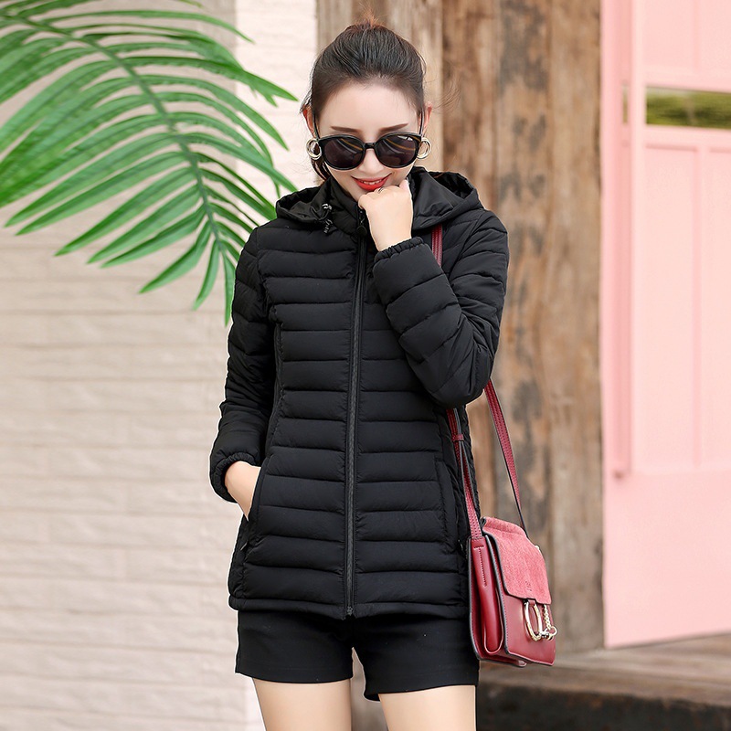 Women's Short Lightweight Slim Warm Cotton Coat