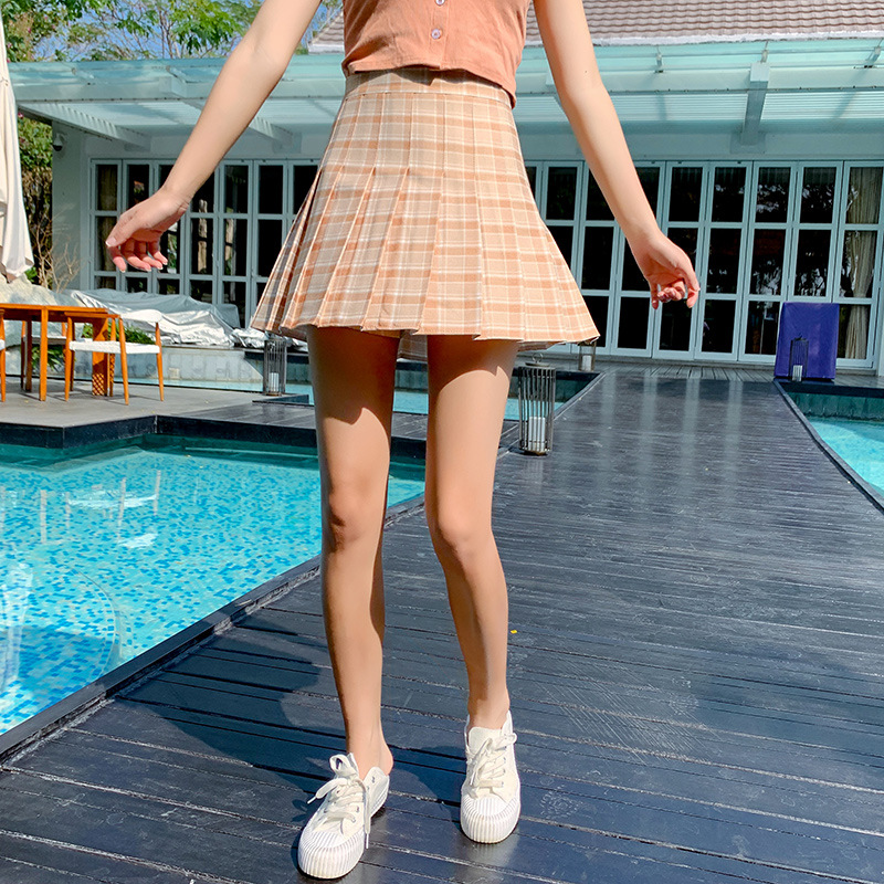High-waisted Slimming-proof Sweet A-line Pleated Skirt