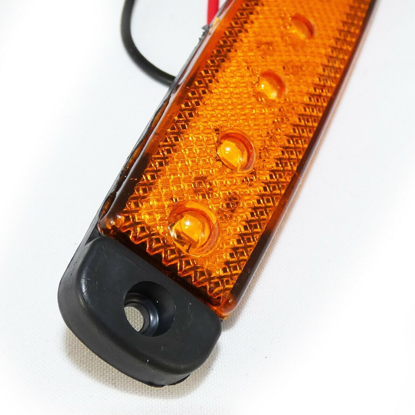 30 Pcs 12v 6 Led White Yellow Red Side Marker Light Position Truck Trailer — image 5