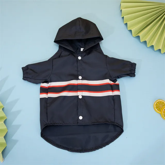 New Fashion Dog Clothes Coat Pet Carved Jacket Dark Blue - Shop at LoveMi