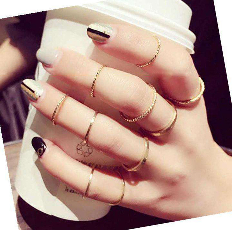 Personalized Street Shooting Ring Fashion Threaded Joint Ring