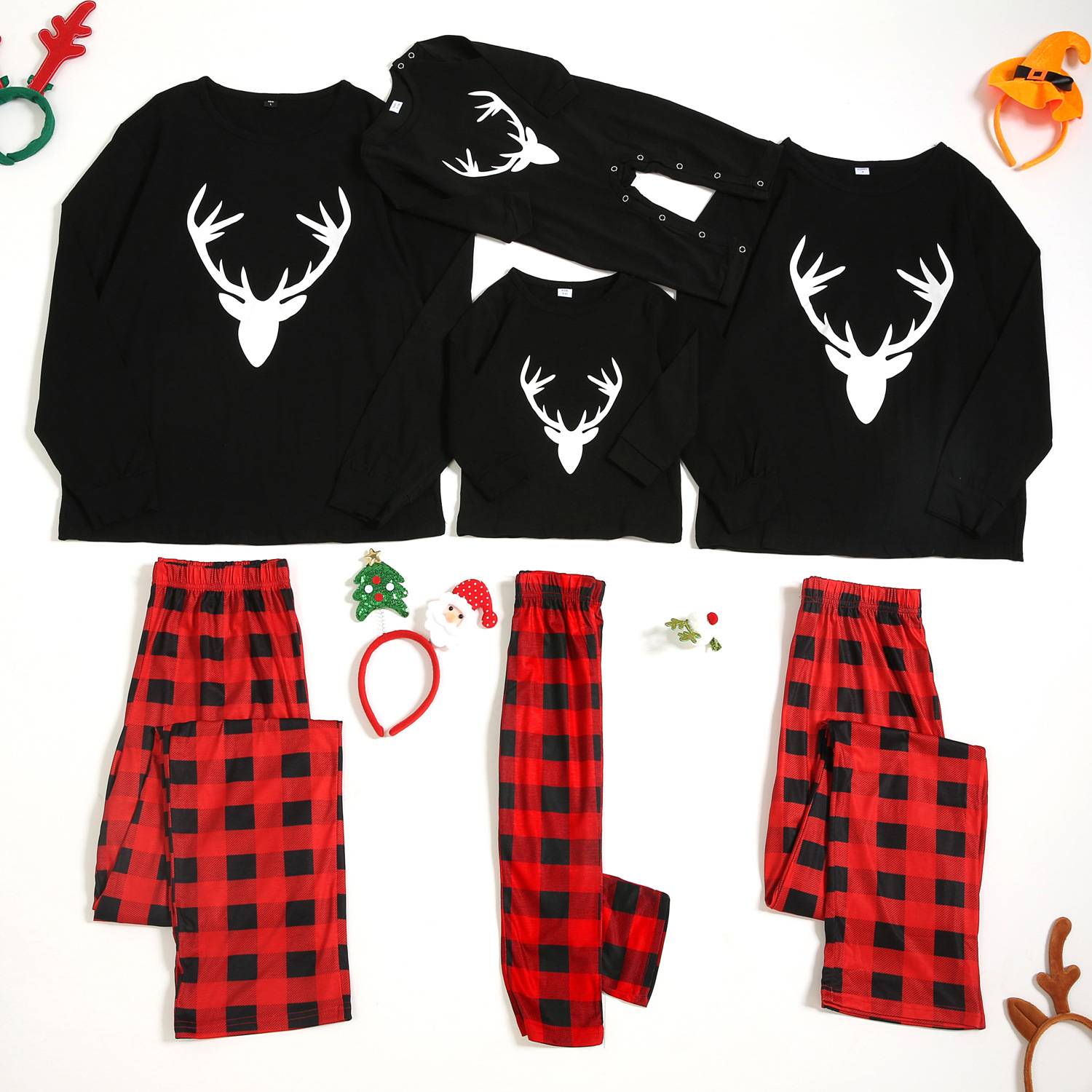 Fashion Printed Family European And American Pajamas Set Family Wear E Women S - Shop at LoveMi