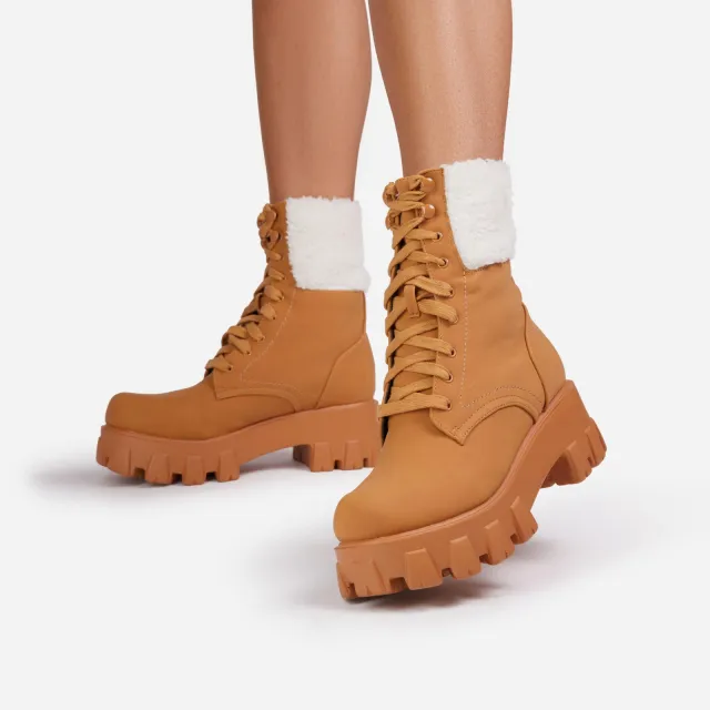 Lace up Martin Boots Women Camel - Shop at LoveMi