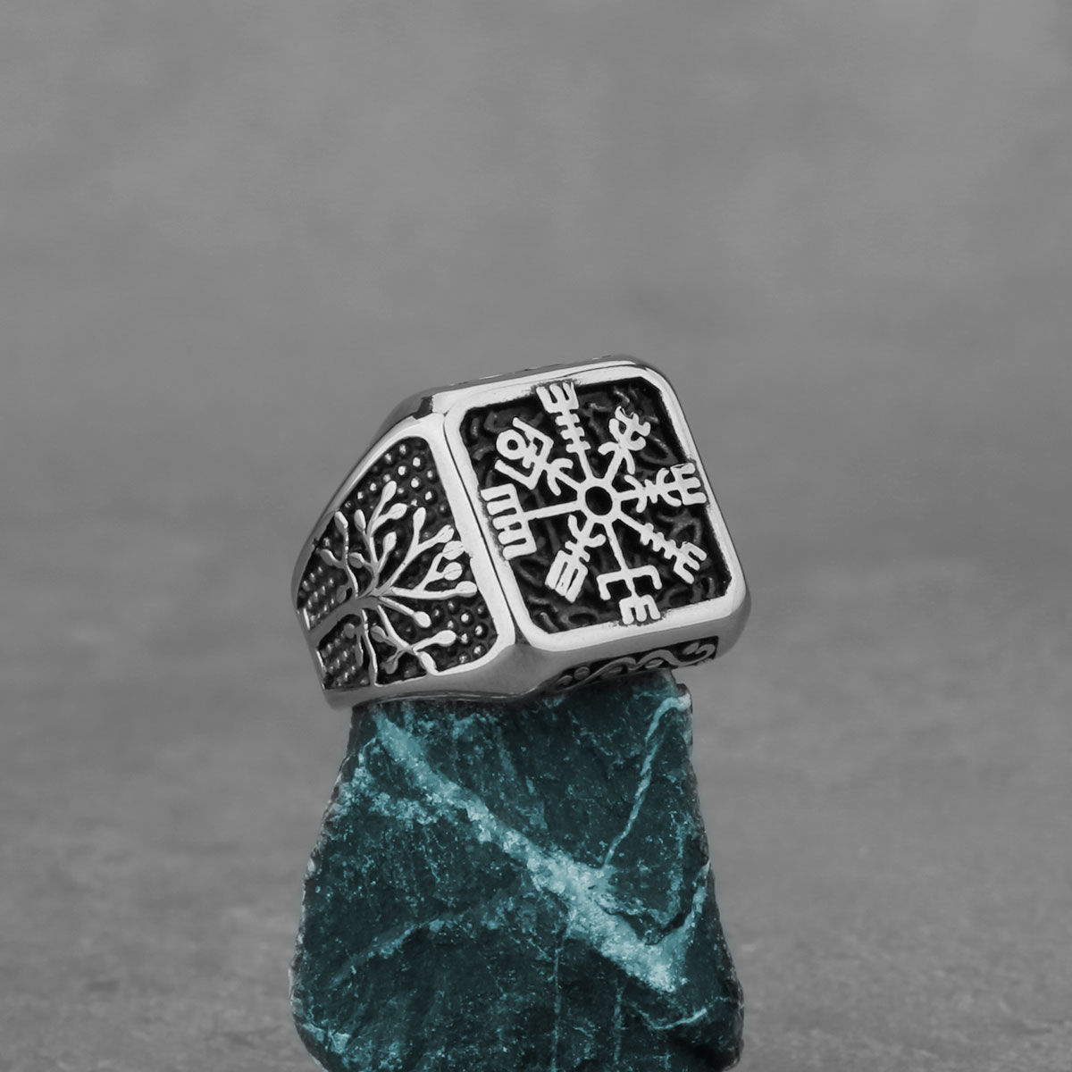 Vintage Fashion Men's Titanium Steel Ring