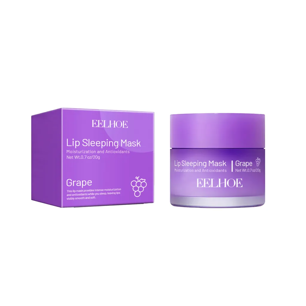 EELHOE Lip Sleeping Mask Moisturizing Hydrating Gentle Exfoliating Dead Skin Plumping Full Smooth Lip Mask - 2Pcs